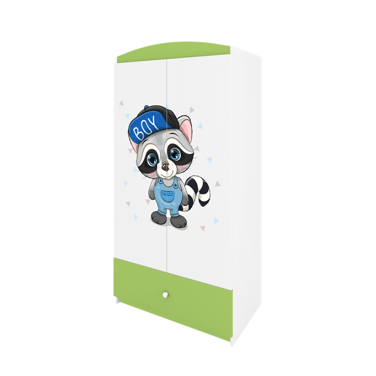 Armadio per bambini babydreams green raccoon