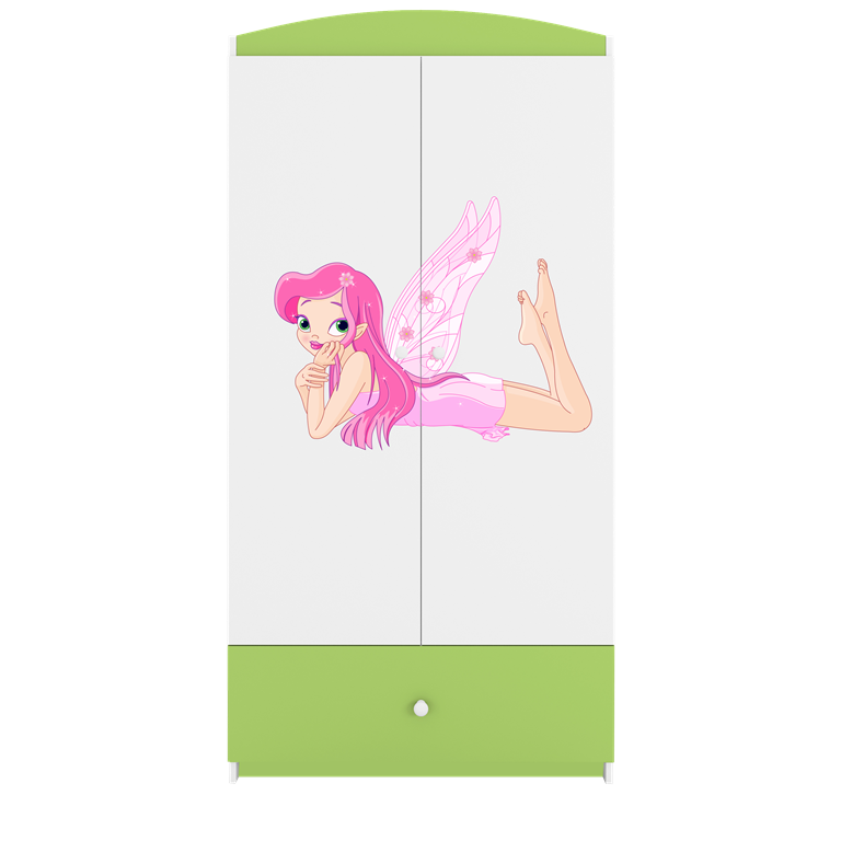 Armadio per bambini babydreams green fairy with wings