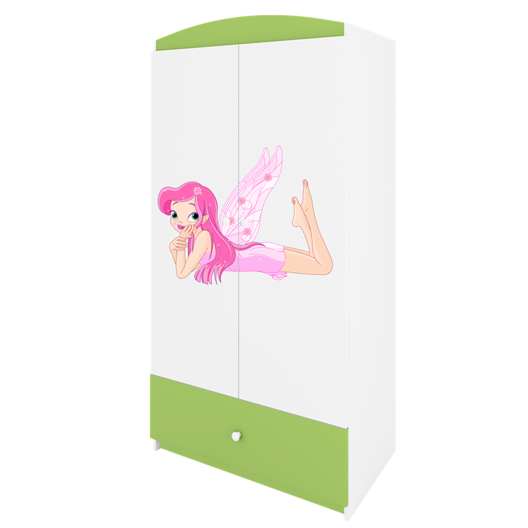 Armadio per bambini babydreams green fairy with wings