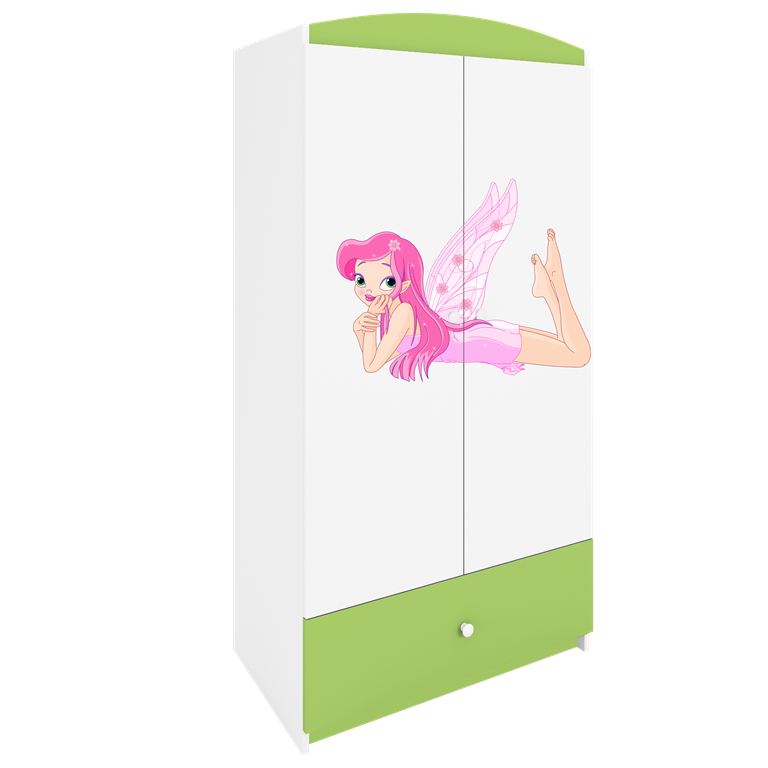 Armadio per bambini babydreams green fairy with wings