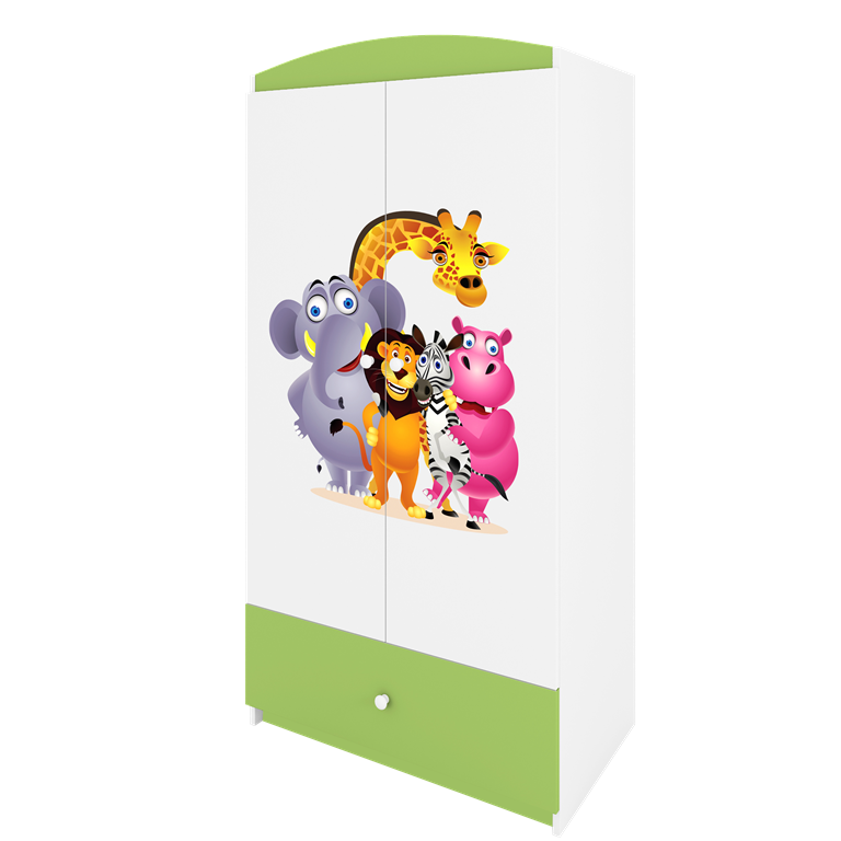 Armadio per bambini babydreams green zoo