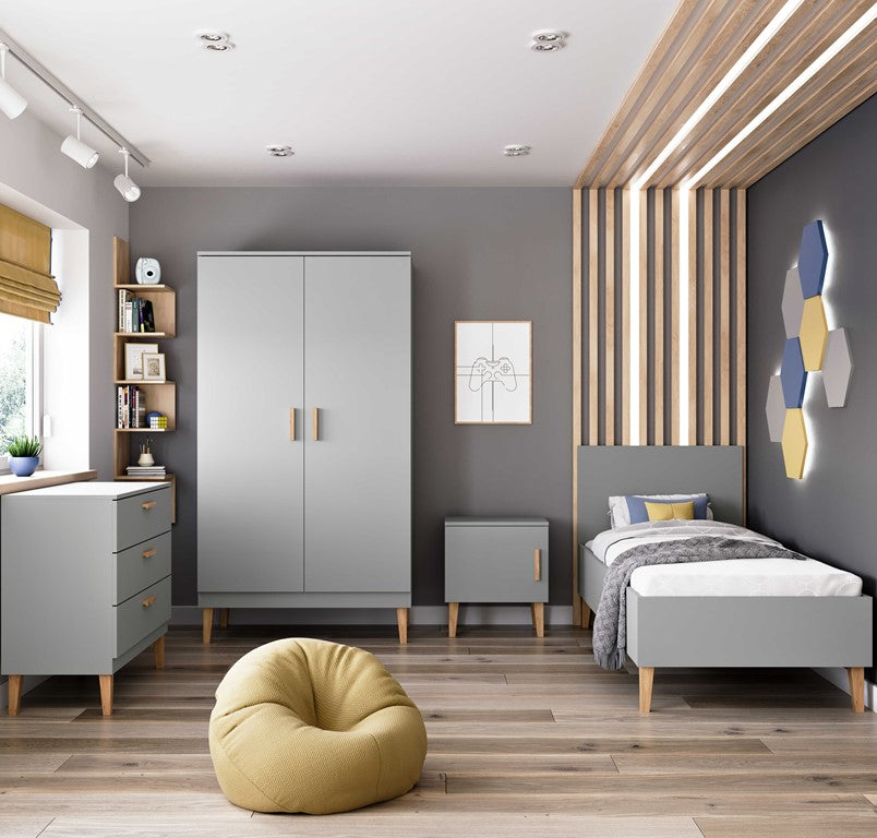 Armadio per bambini kubi grey