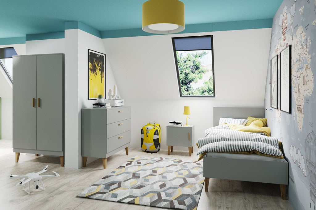 Armadio per bambini kubi grey