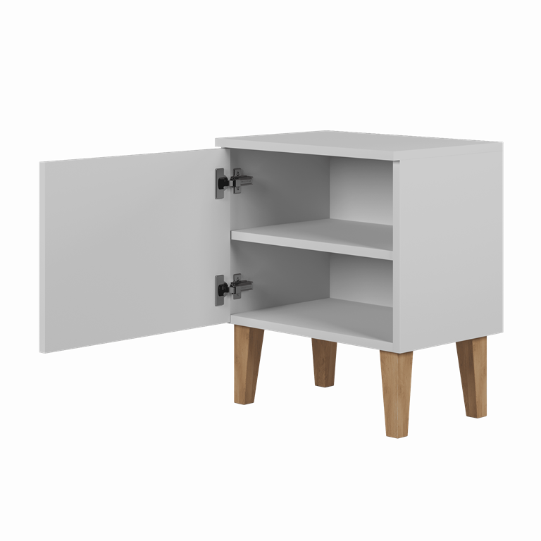 Night table kubi white