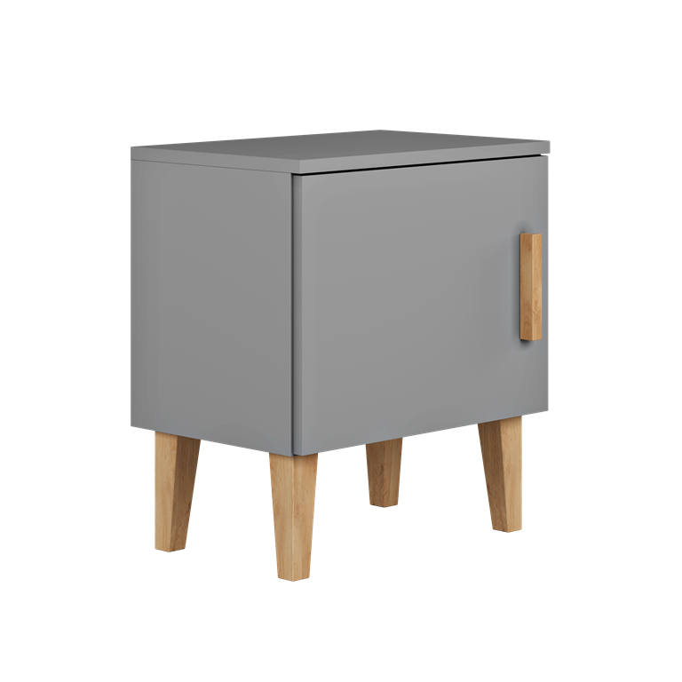 Night table kubi grey