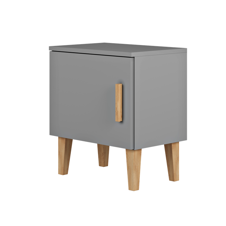 Night table kubi grey