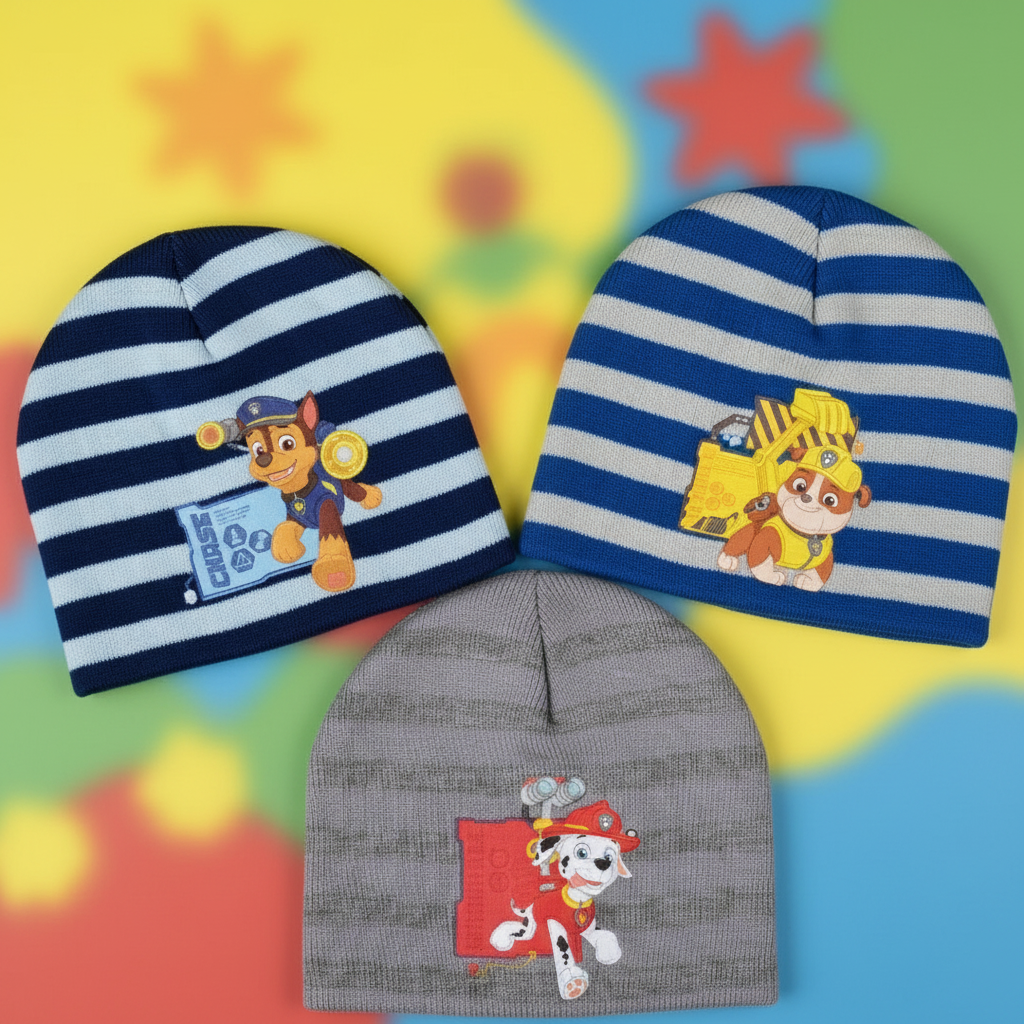 Tre cappelli Paw Patrol flat lay zoomato