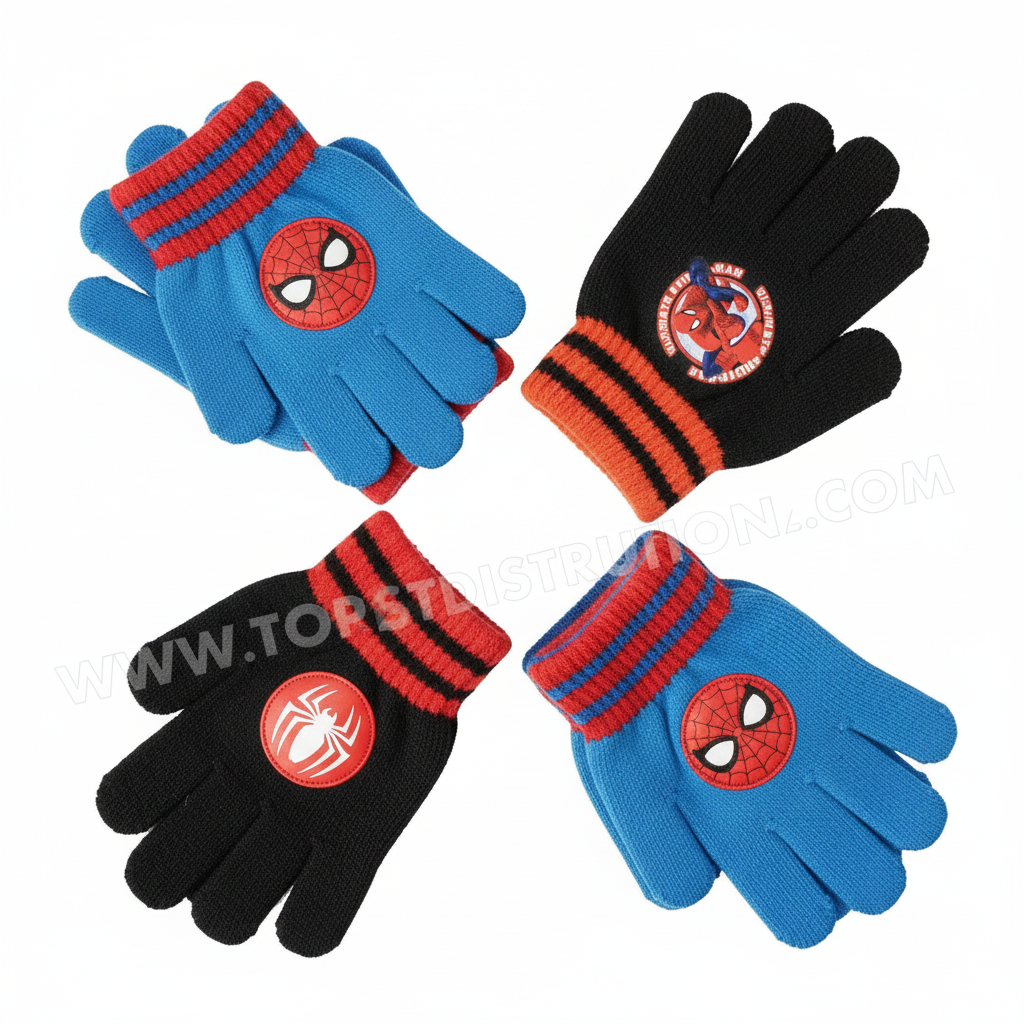 Tutti i guanti supereroi - composizione quadrata