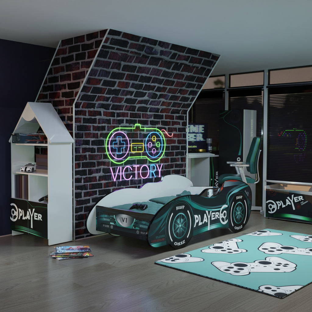 Vista completa cameretta gaming