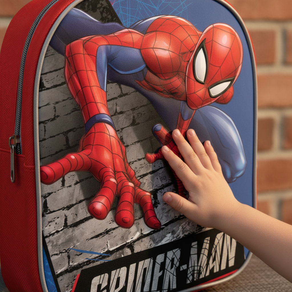 Zainetto Spiderman - Dettaglio 3D