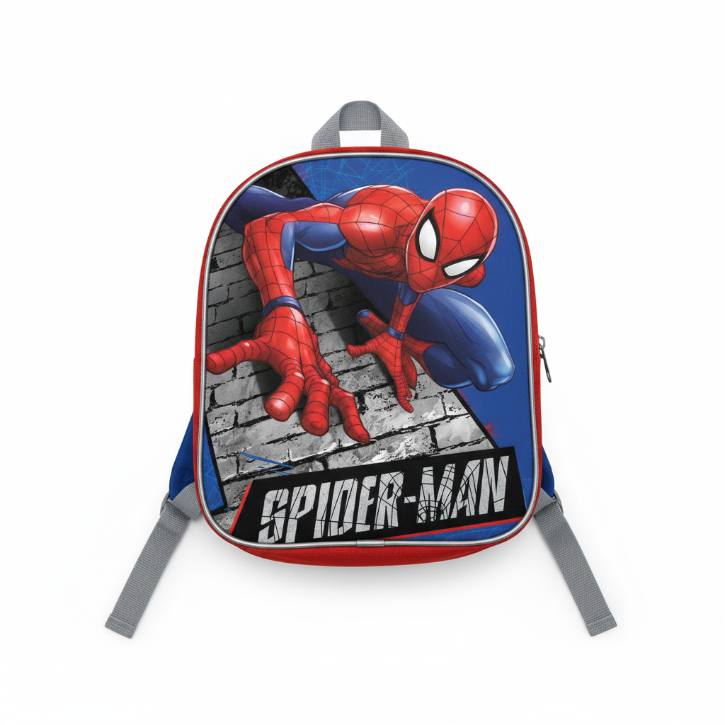 Zainetto Spiderman - Prodotto flat lay