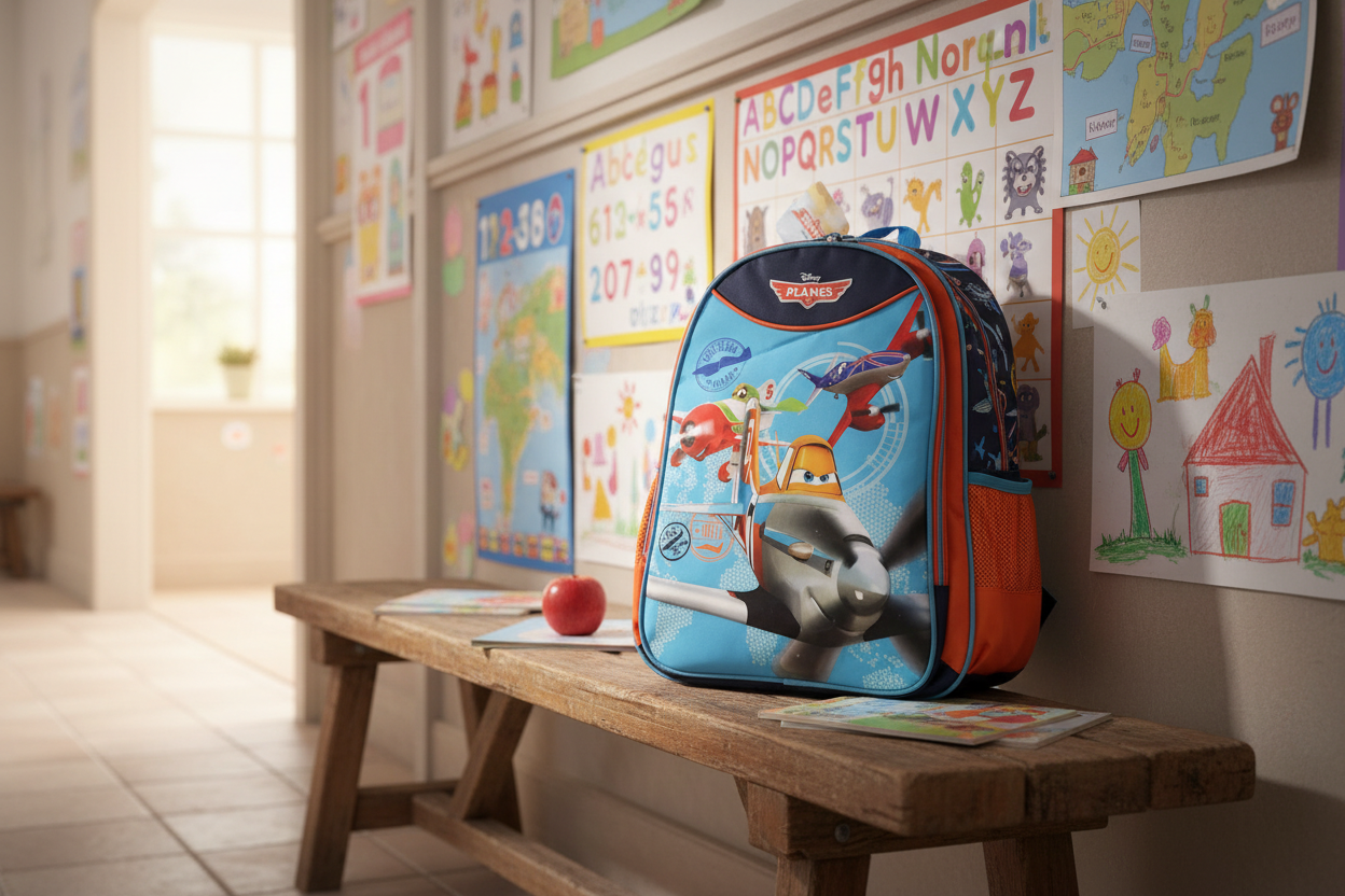 Zaino in ambiente scolastico